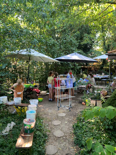 Ferienaktion - weiße Kunst